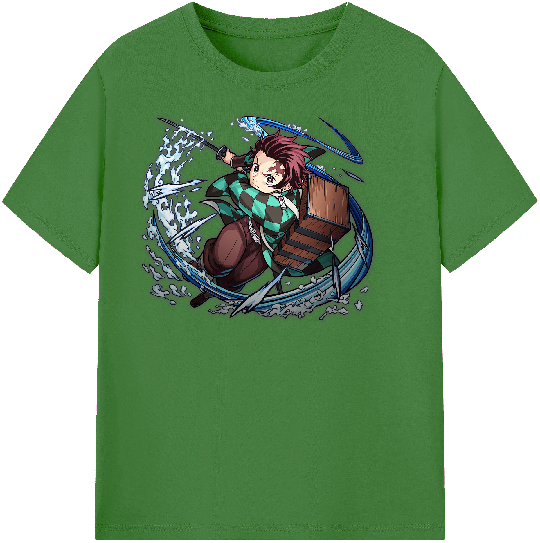 （画像用） 鬼滅の刃 竈門 炭治郎／かまど たんじろう Kamado Tanjirou レディースカジュアルプリントTシャツ（綿100％）
